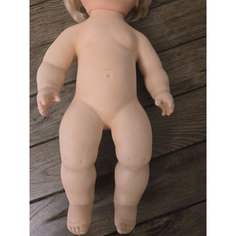 Vintage 1973 Kenner Original Baby Alive 16" Vinyl Doll Blue Eyes NOT WORKING